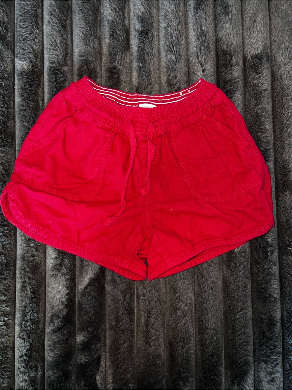 Maurices Red Drawstring Athletic Shorts